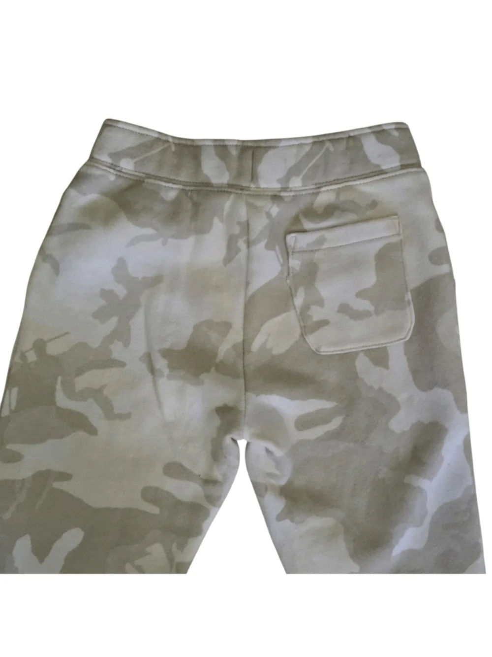 Polo Ralph Lauren Girls 4T Camo Jogger Sweatpants Tan Cotton Pony Logo